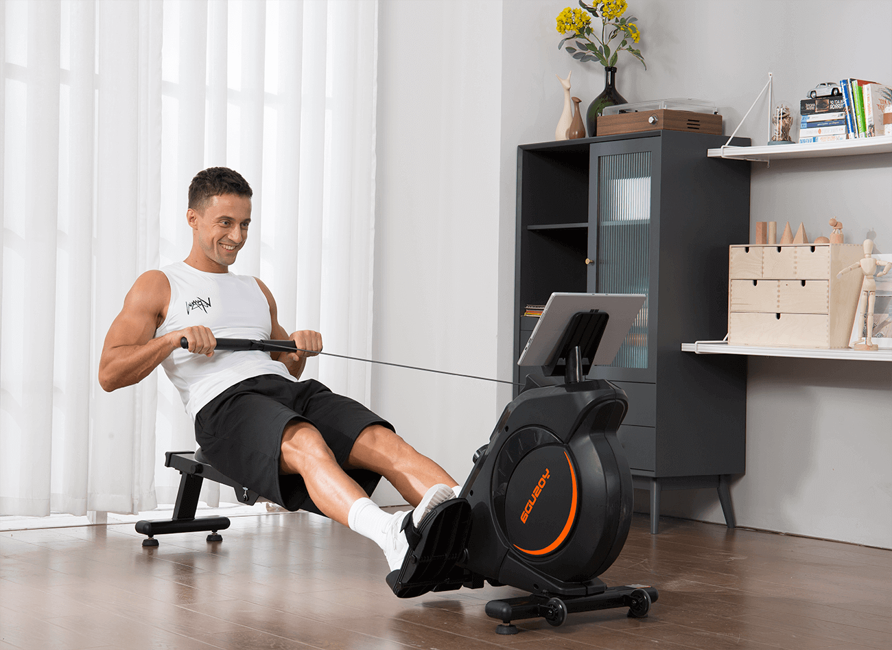 What body parts can the rowing machine exercise? Yosuda Bikes