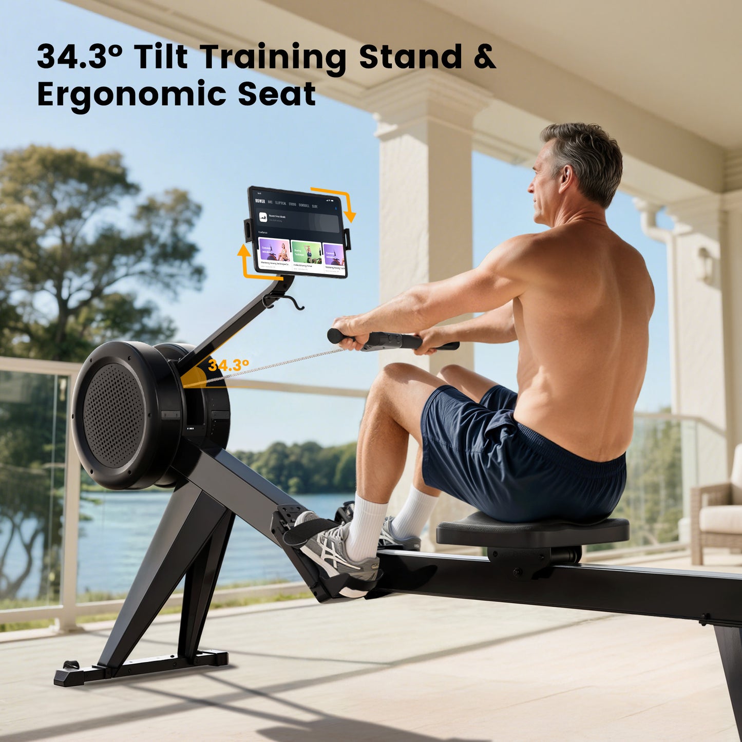 YOSUDA Air Magnetic Dragonfly Rowing Machine