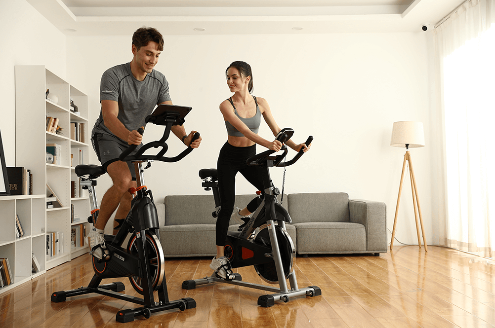 Strategies for cycling exercise bike at different times of the day
