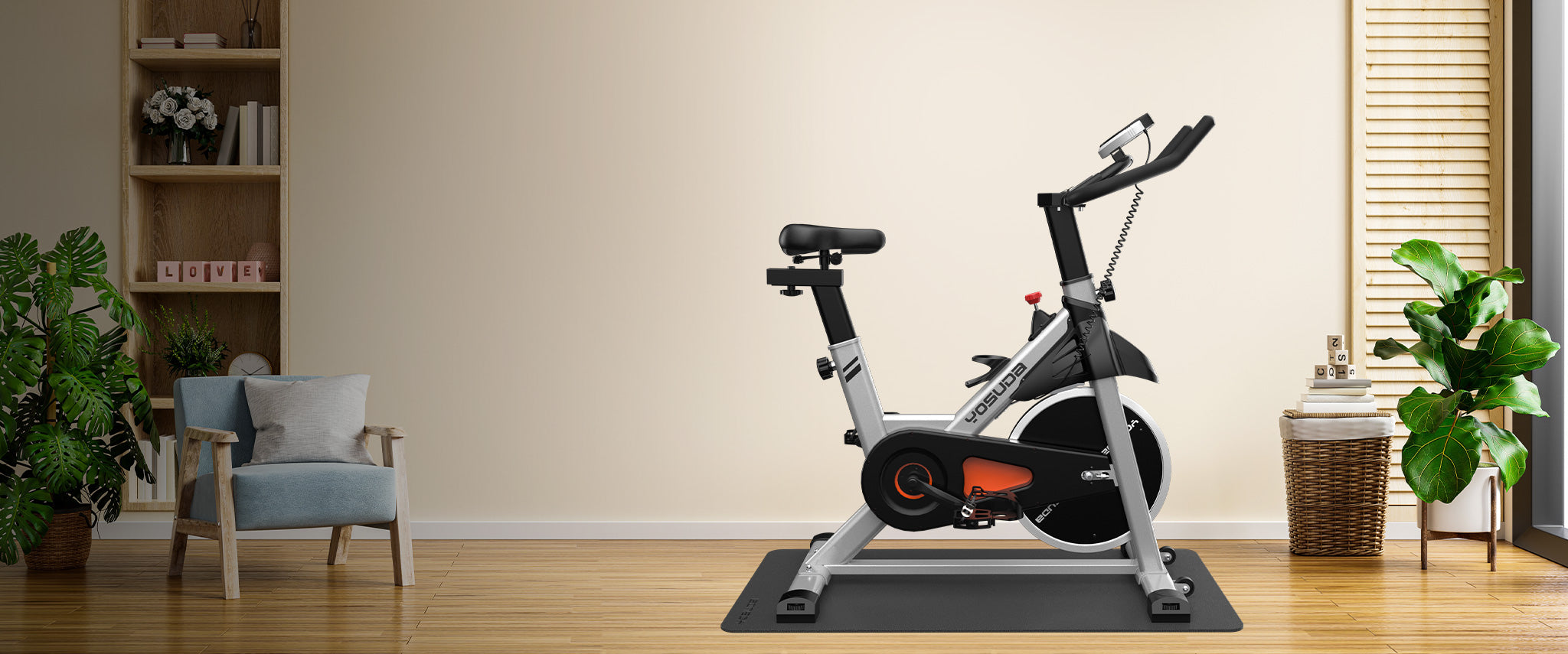 YOSUDA Indoor Exercise Bikes Rowing Machine Elliptical for Home Gym