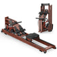 YOSUDA Wooden Water-Magnetic Resistance Rowing Machine