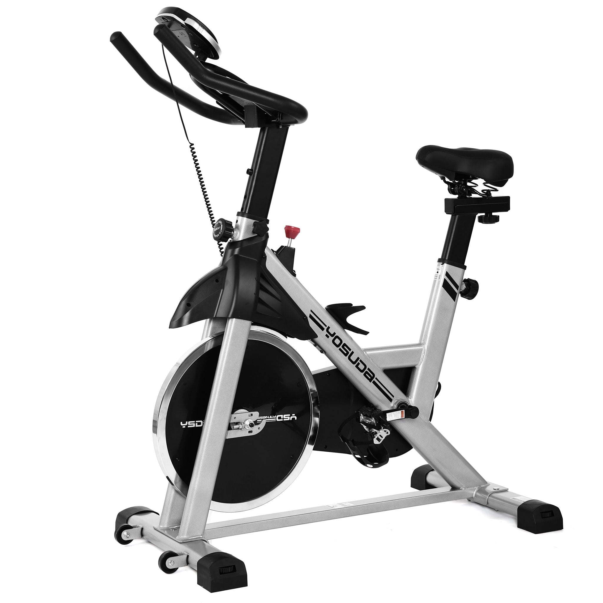 Yosuda indoor cycling bike stationary cycle discount with ipad mount & comfortable seat cushion