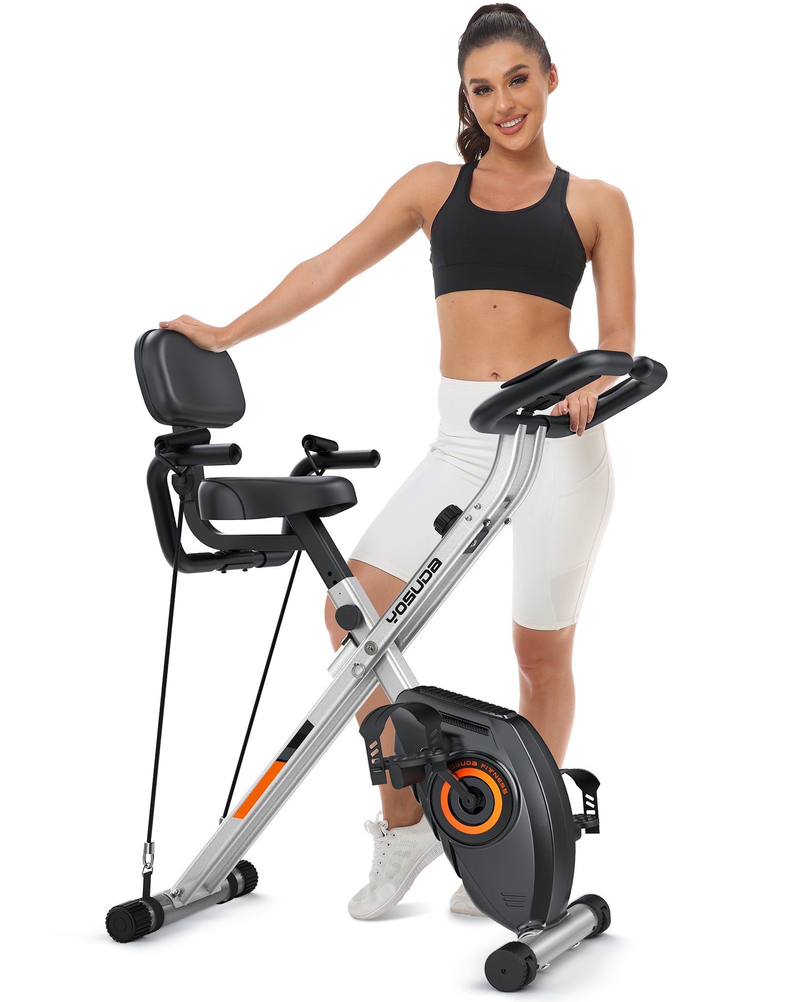 Jocca foldable mini online exercise bike